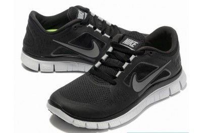 2013 Nike Free Run 5.0 V3 Mens Shoes Black - Click Image to Close